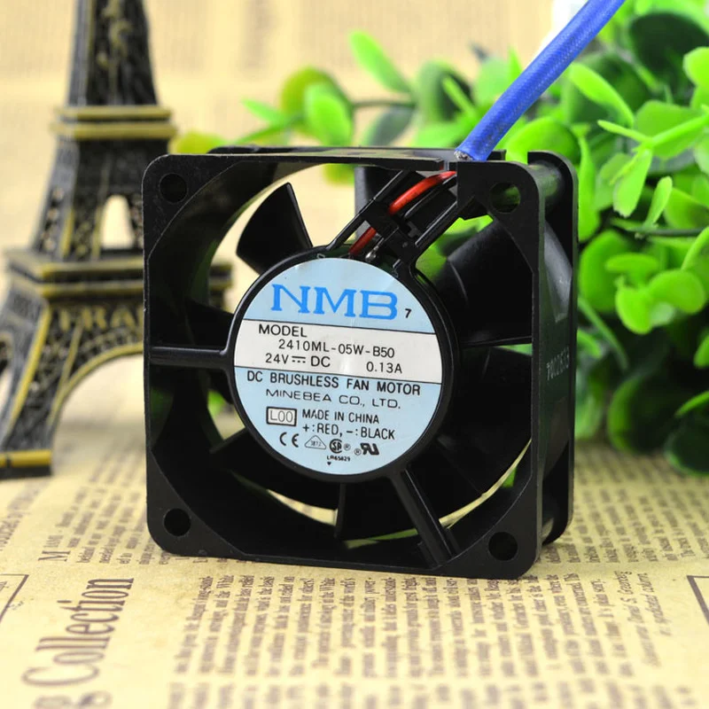 Новый вентилятор для NMB 2410ML-05W-B50 6025 24 в 6 см с двойным шариковым инвертором Вентилятор охлаждения