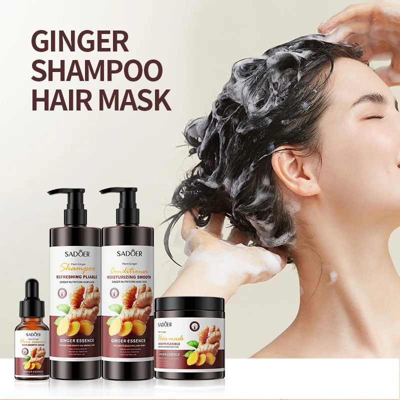 

500ml Ginger Shampoo Conditioner Mask Promote Hair Growth and Deeply Nourish Scalp Soft and Smooth Moisturizing for Hair Care