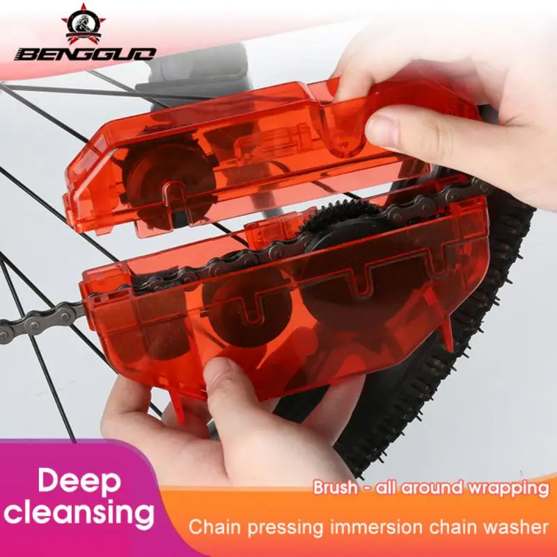 

Chain Cleaner Scrubber Brushes Cycling Cleaning Mountain Bike Wash Tool Bicycle Maintenance Repair Tools Bicycle Accessories