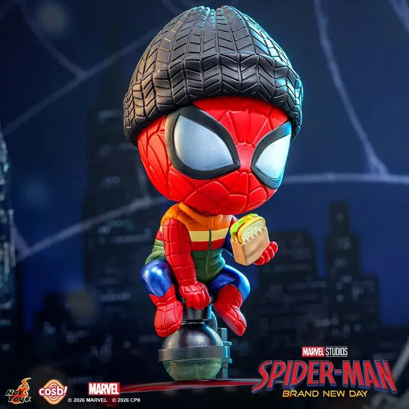 Фото Новинка в наличии: Hottoys Spider-Man 4, абсолютно новая фигурка Cosbi из серии Blind Box, модное украшение для рабочего стола, подарок на праздники. №2