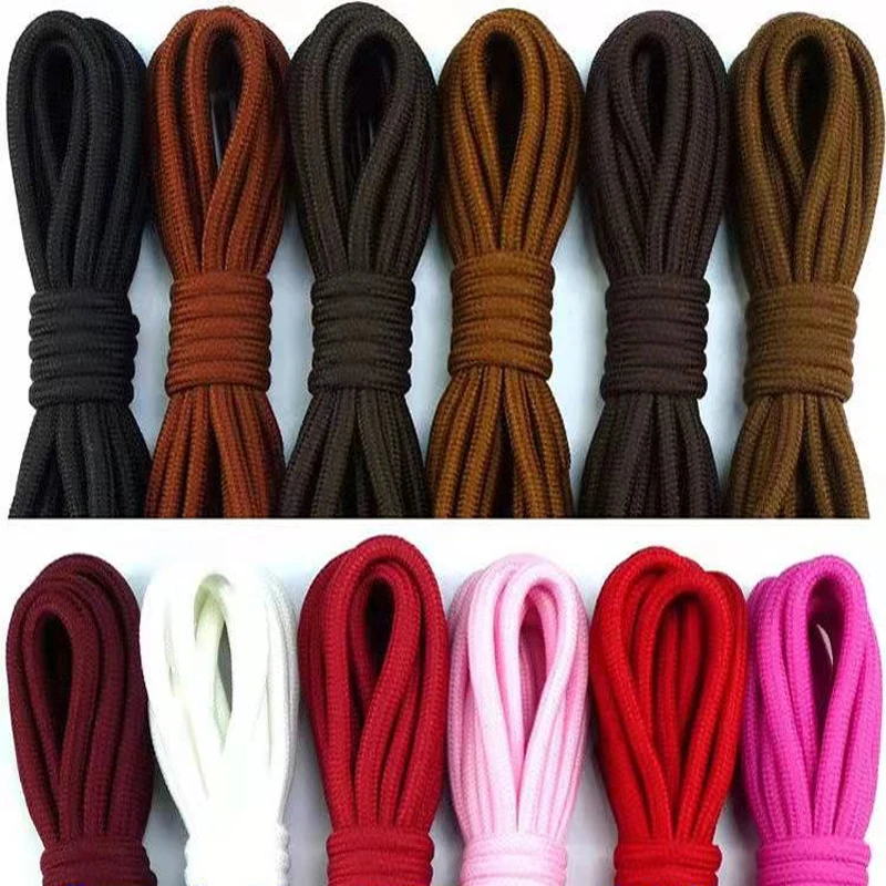 

Polyester Lace round Thick0.5cmLeather Shoe Lace Hiking Shoes with Military Boots Shoelaces Athletic Shoe Laces
