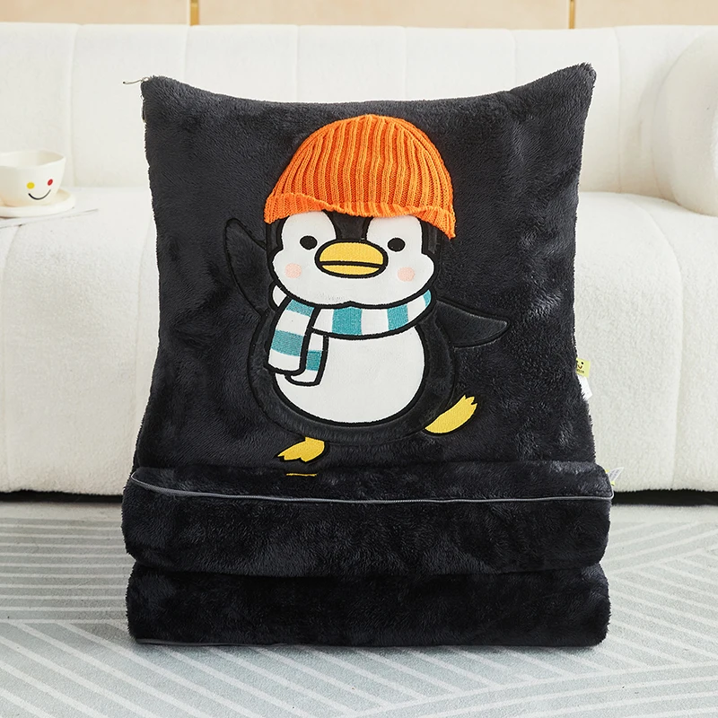 

Мягкие теплые фланелевые одеяла из кораллового флиса для кровати, подушка двойного назначения и раннее покрывало, зимние пледы, подушки для дивана