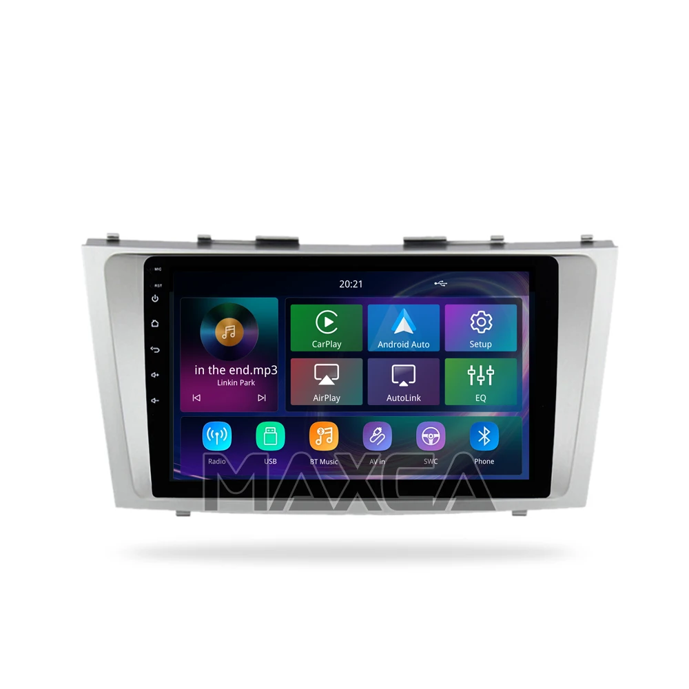 MAXCA 9-дюймовый 2 din беспроводной Carplay Android авто радио для Toyota Camry OEM подходит