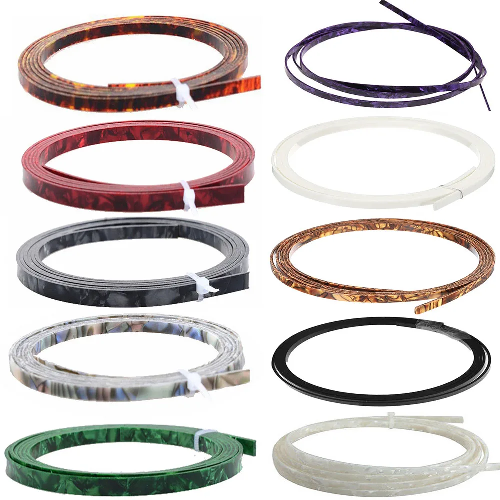 

1pc Electric Guitar Hemming Strips Color Diverse Optional 1600*6mm For Guitar Body Luthier Brand New Gifts Decoration Tool