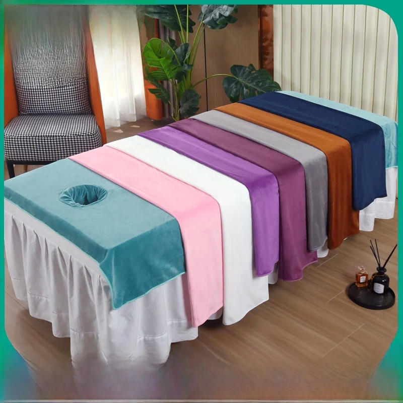 Простыня Beau для салона красоты утолщенная теплая кристаллическая бархатная