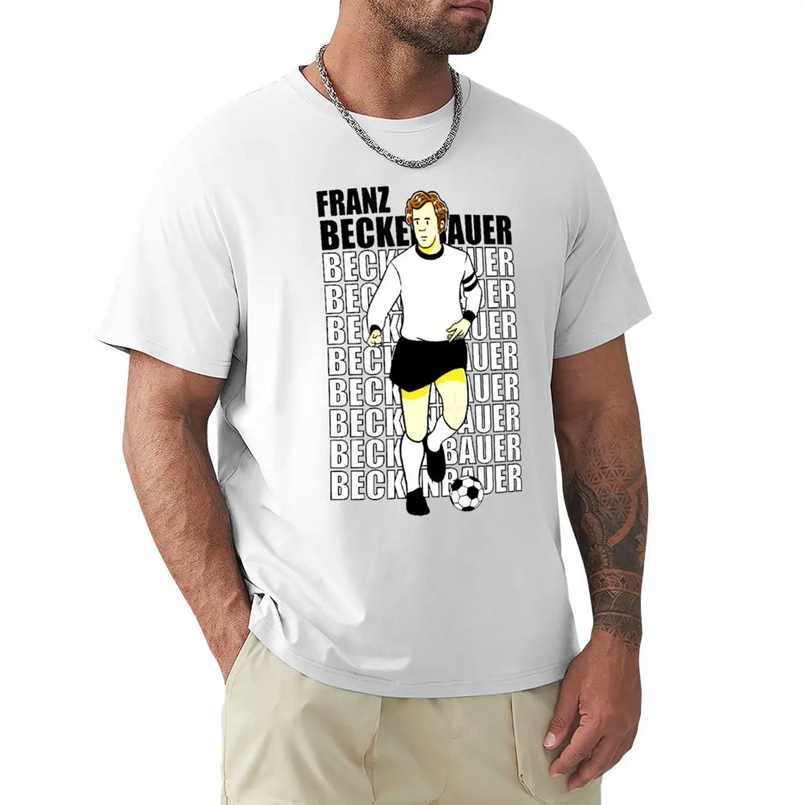 

Футболки для активного отдыха немецкие 5 французских и Beckenbauers, винтажные футболки для активного отдыха в стиле Харадзюку, европейские размеры
