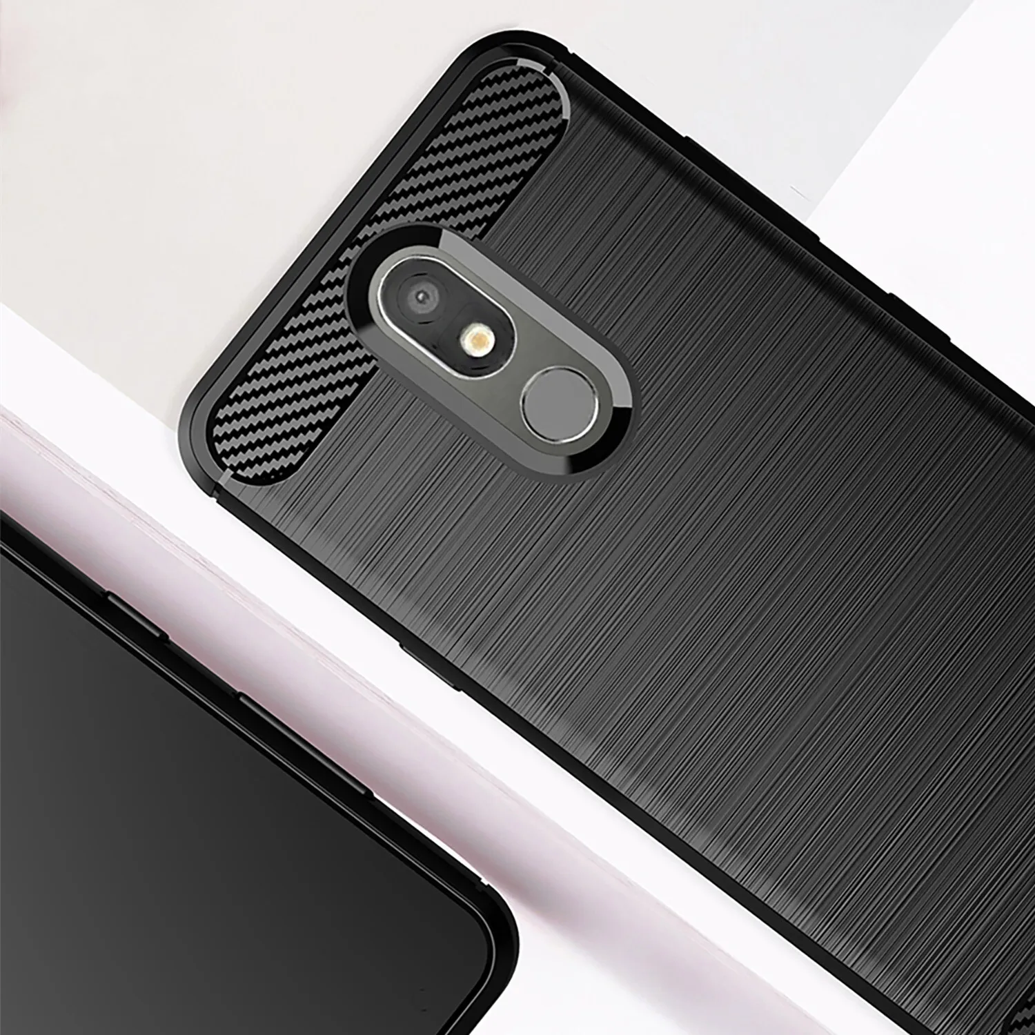 Поверхностные чехлы из ТПУ LG Prime 2 X Pression + Solo LTE чехол углеродного волокна для