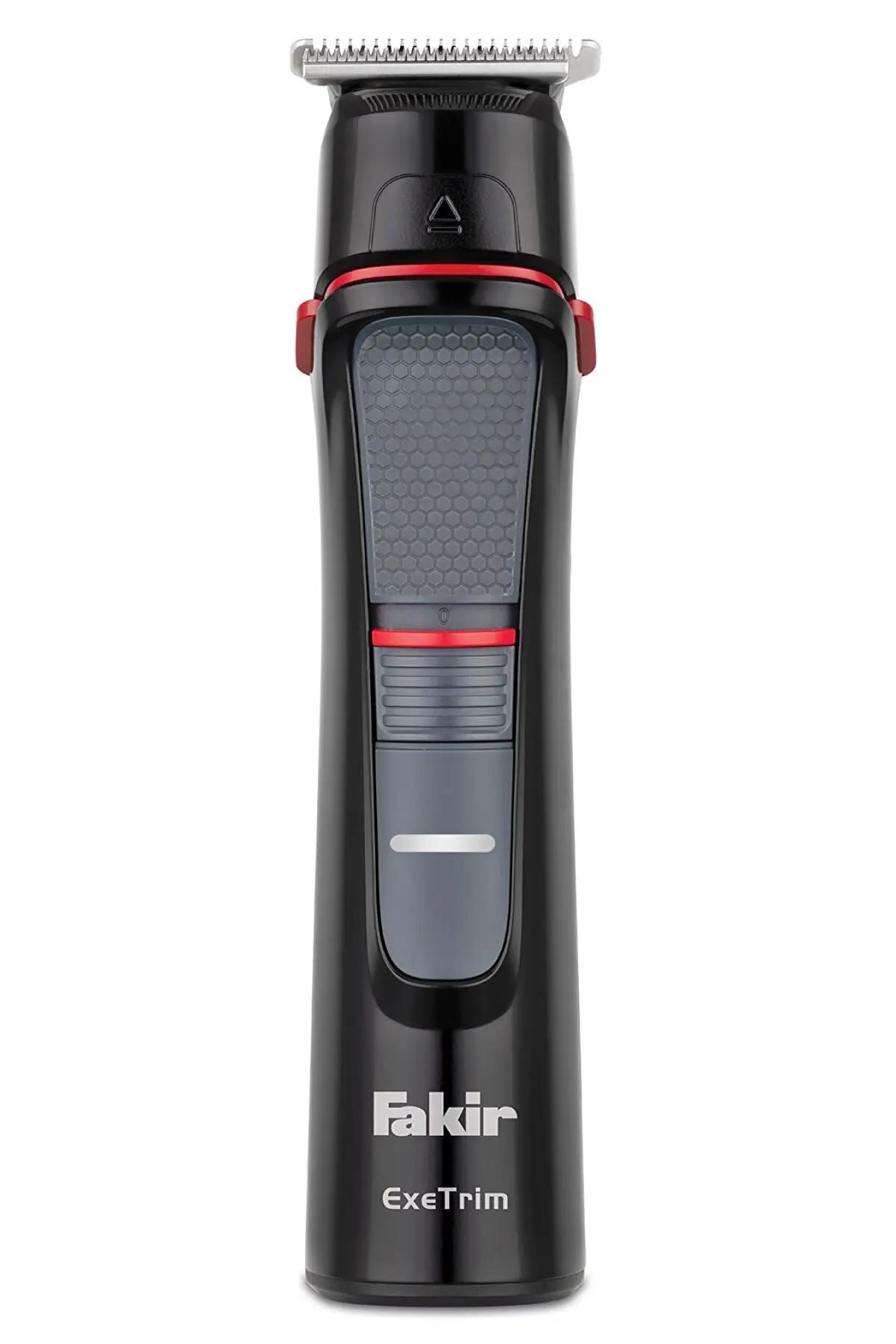 Fakir - Exetrim Hair Clipper - Black Red, Magnetic Charging Unit German Quality Stainless Steel Double 2 Blades Beard and Hair Clipper Sides 6 Combs