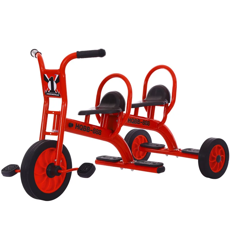 Kindergarten Children's Tricycle Double Preschool Education Tricycle Children's Bicycle Can Take People Toy Car