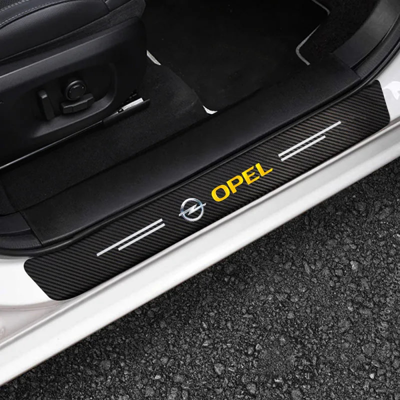 

Carbon fiber Car threshold sticker is suitable for Opel Insignia Astra j h g Corsa d Zafira b auto accessories supplies