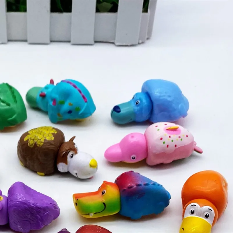 

20pcs 5cm flipa animal zoo action figure doll kids collection animal hippo ox model toy