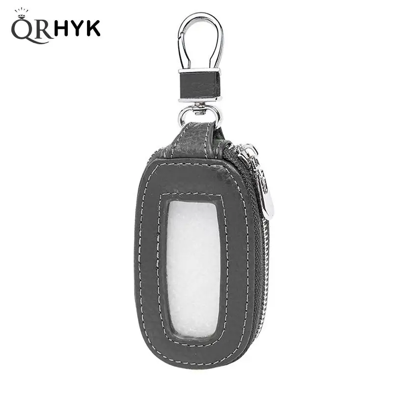 

High Quality Men Car Key Case Pendant Keychain Male PU Leather Mini Car Key Bag Keyring 2022 New Solid Fashion Key Fob Gift