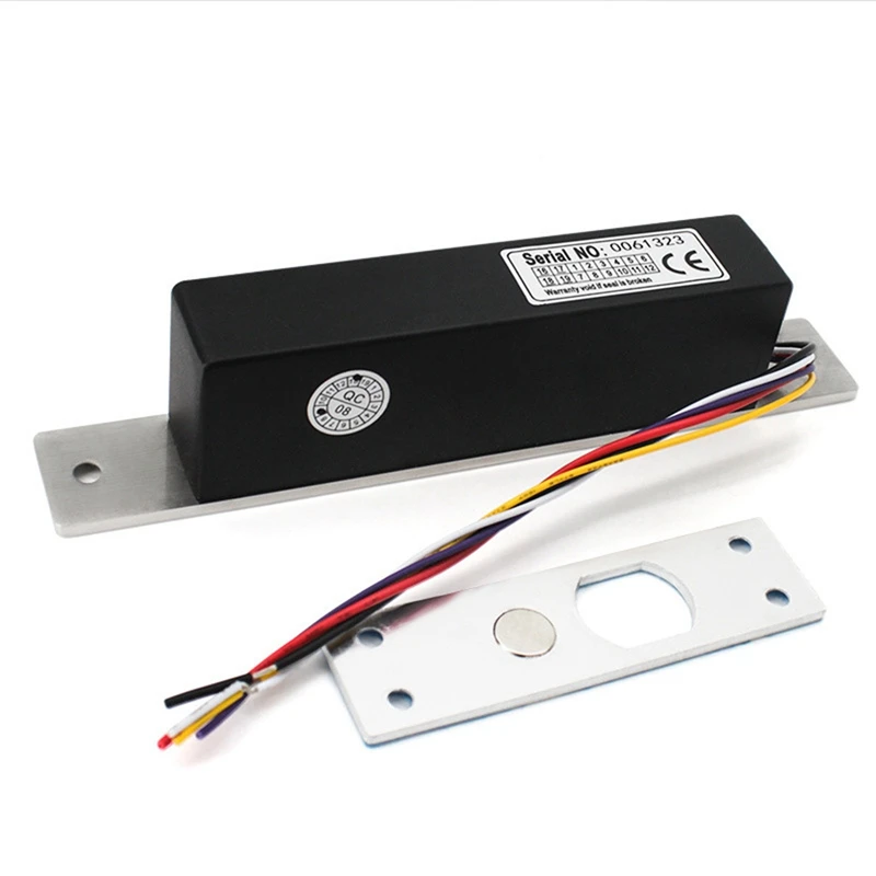 

New Electric Magnetic Lock 5 Wires DC12V NC/NO Output With Timer Mortise Door Lock Safe Fail Secure Bolt Mortise Door Lock