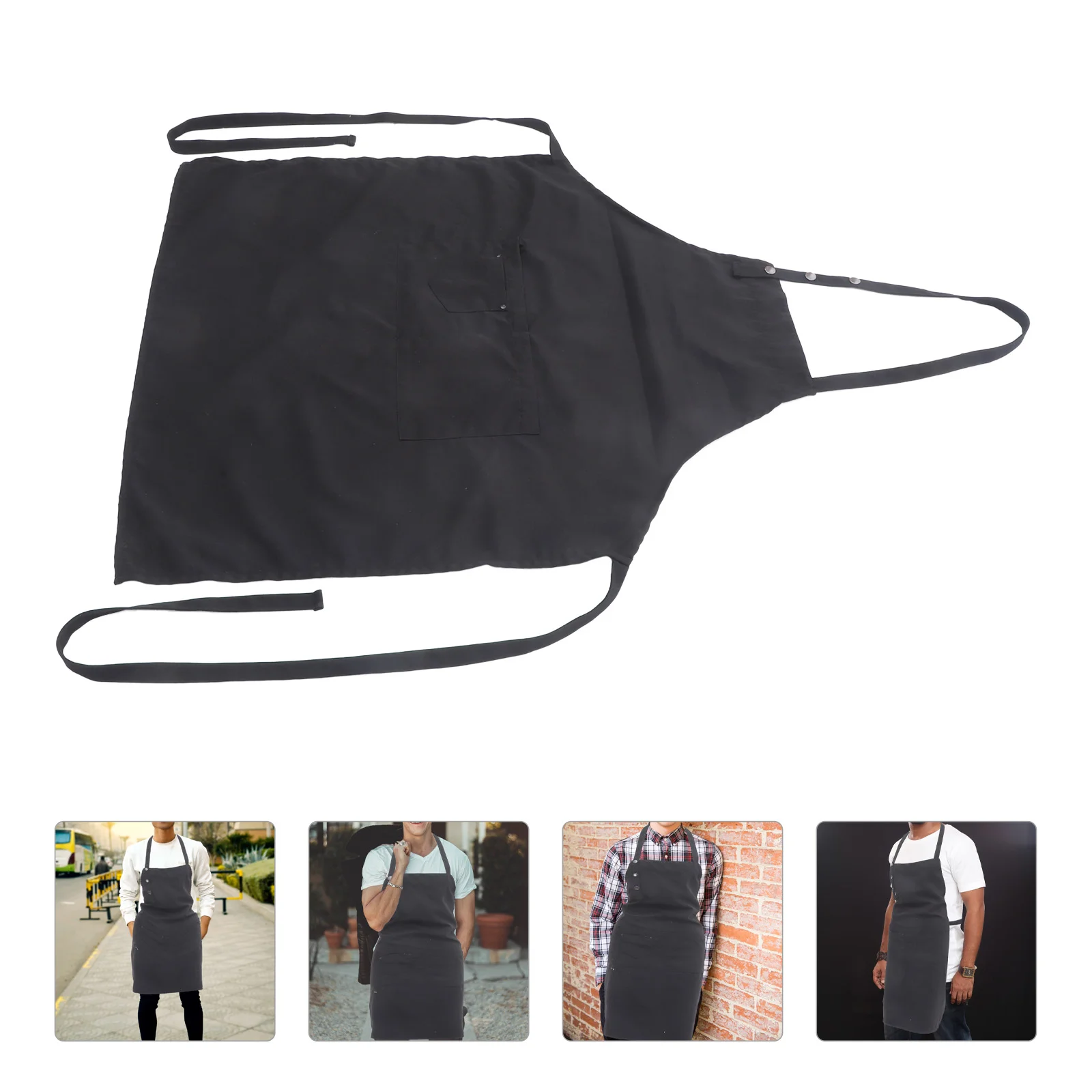 

Apron Barber Aprons Bib Kitchen Proof Chef Packet Oil Must Havehairstylist Haircut Reusable Salon Washable Packetsneck