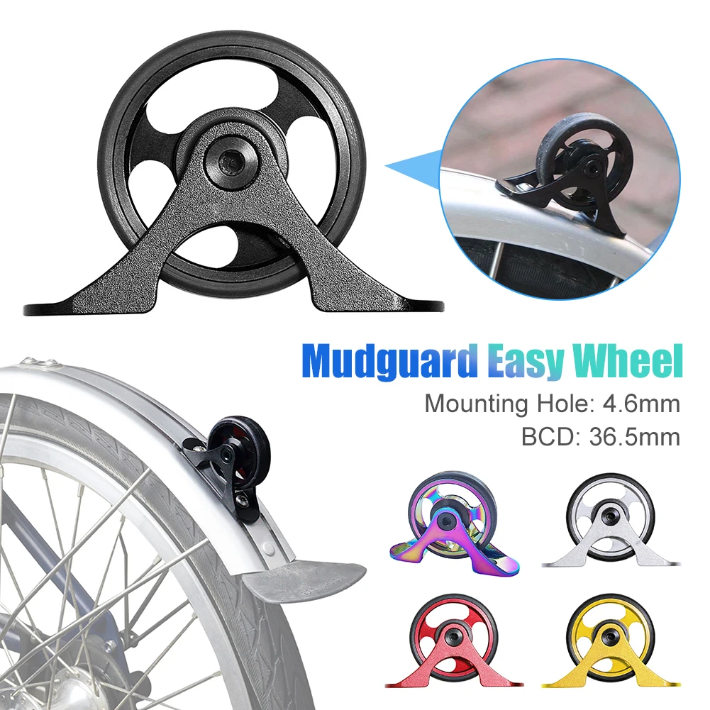 

Mini Guard Wheelset Mudguard Fender Easy Wheel Single Roller Aluminum Alloy Extender 38.5mm Roller For Brompton Folding Bike