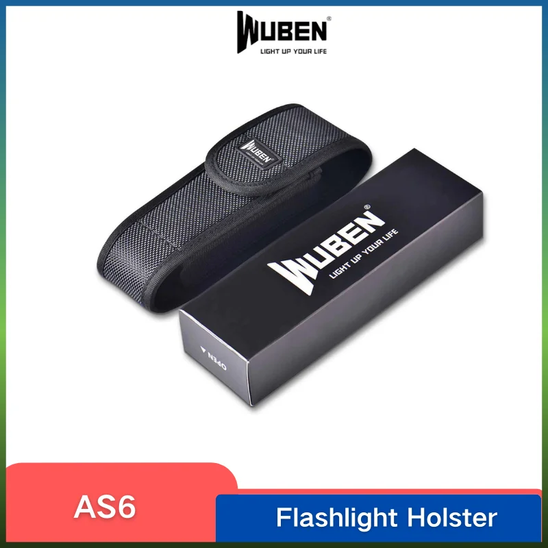 WUBEN AS6 Flashlight Holster Light Pouch Tactical Torch Bag Light Holder Tool Pouch Belt Adjustable Heavy Duty  Flashlight Case