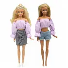 Светильник башка с пышными рукавами, 11,5 дюйма, 30 см, одежда для куклы Барби, одежда для кукольного домика, топ и юбка, шорты, аксессуары для шарнирных кукол 16 1:6