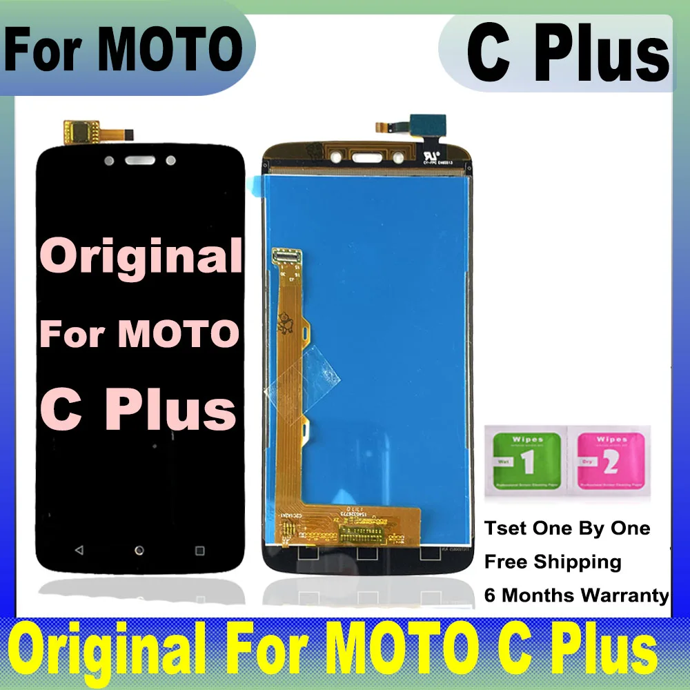 ЖК-дигитайзер AMOLED для Motorola Moto C Plus XT1721 XT1723 XT1724 ЖК-дисплей с сенсорным экраном экран