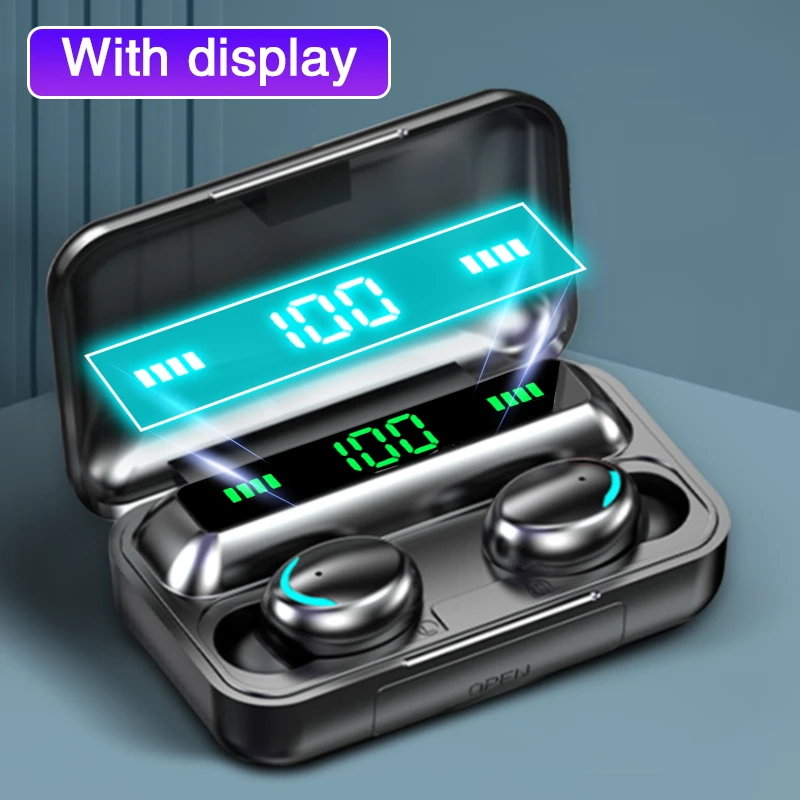 F9 TWS Беспроводные наушники Bluetooth Наушники-вкладыши Спортивная стереофоническая