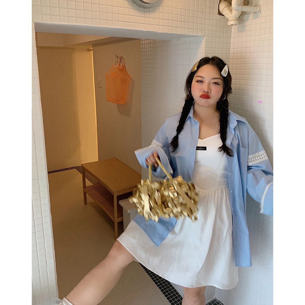 Кружевная рубашка Jinda в стиле пэчворк женская осенняя одежда с длинным рукавом