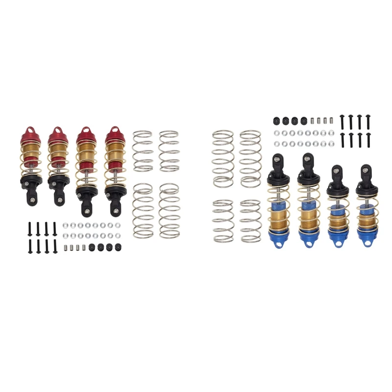 

4Pcs Metal Front And Rear Shock Absorber For Traxxas Slash 4X4 VXL 2WD Rustler Stampede Hoss 1/10 RC Car Upgrade Parts