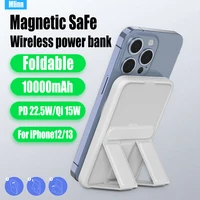 for magsafe powerbank 15w fast wireless magnetic charging power bank for iphone12 13pro protable external auxiliary battery pack