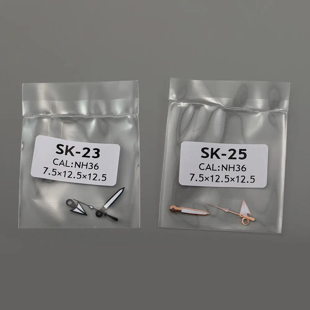 Зеленая светящаяся модель skx007 6105 стрелки часов подходят для движения nh35 nh36