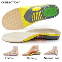 correction orthotic gel insoles for sneaker orthopedic flat foot cushion insert arch support pad foot pain relieving man women