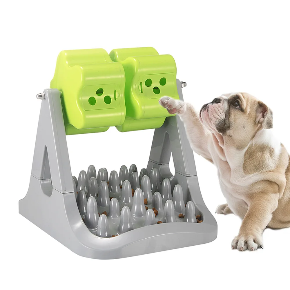 

Slow Feeder Dog Bowl Pet Roller Leakage Toys Food Grade Plastic Dog Pet Anti Choking Slow Food Basin Pet Supplies Dog Bowls