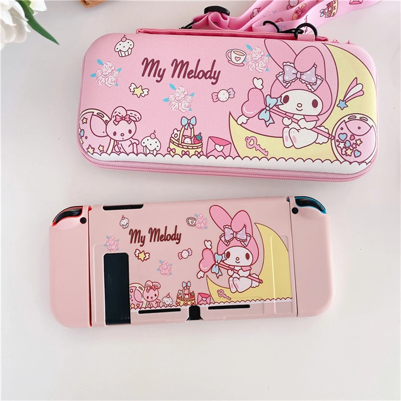 

Disney Melody For Switch Case Shell Protective Split Housing Box For Nintendo Switch Accessories NS Console TPU Fundas