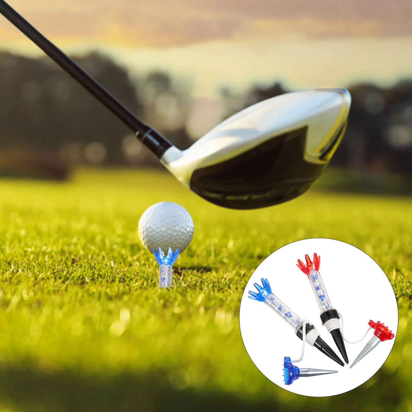 

6 Pcs Coat Hanger Golf Tee Golfing Holder Decked Accessories Magnet Ball Base Magnetic Tees Plastic Balls