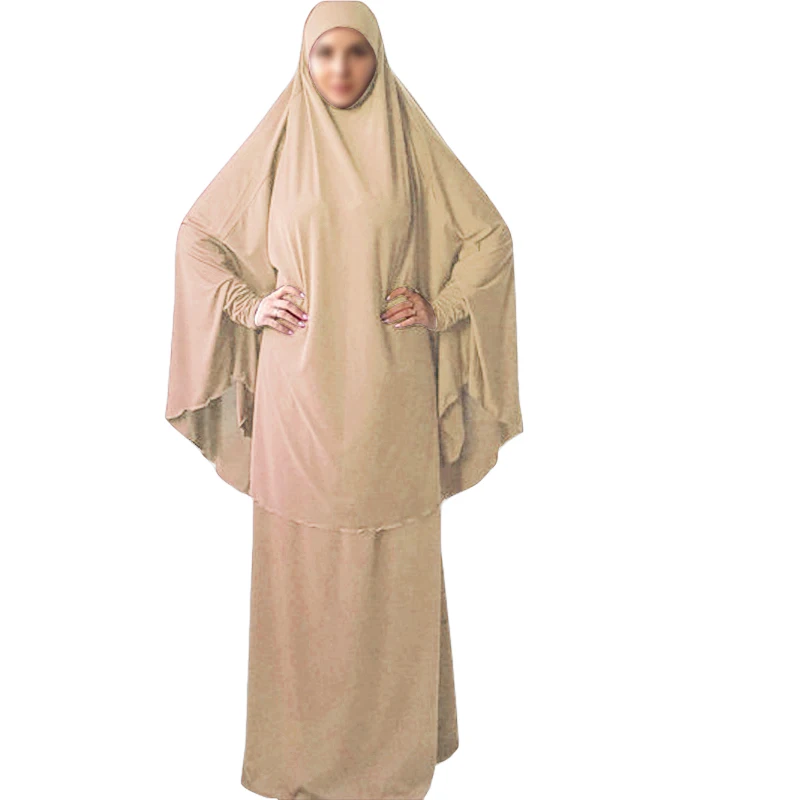 Jilbab Abaya молитвенная одежда Khimar 2 предмета Женская юбка с капюшоном костюм Мужская
