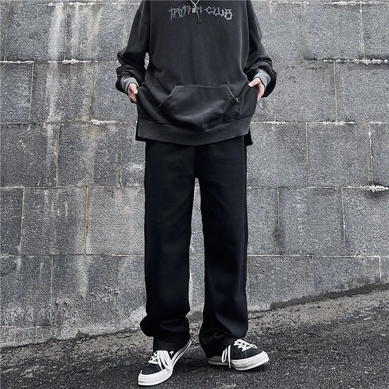 Men Jeans Autumn Male Trousers Cozy Breathable Retro Loose All-match Korean Trendy Streetwear Students Ulzzang Chic Wide Leg 3XL