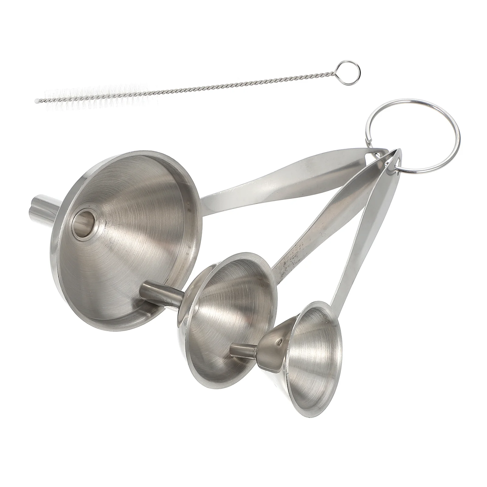 

3pcs Rustproof Practical Oil Funnel Filling Bottles Funnel for Home Kitchen Indoor