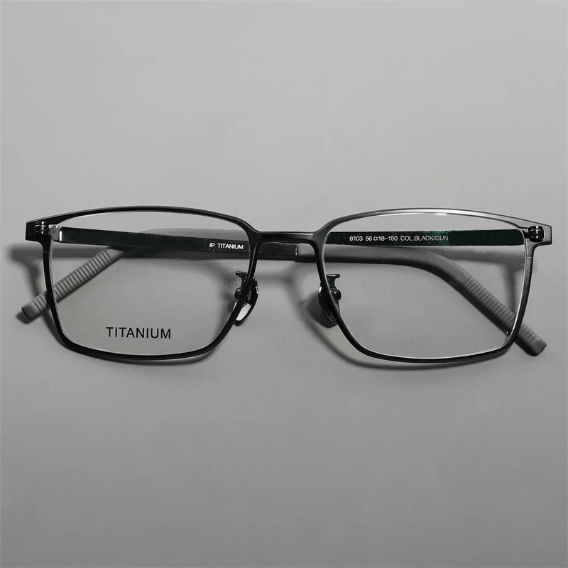 Квадратные очки искусственные титановые мужские деловые ультралегкие для
