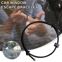 car window glass breaker bracelet wrist strap with tungsten carbide bead emergency rapid escape safety self rescue escape tool
