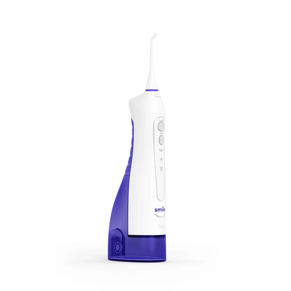 

2023 New SmileDirectClub Premium Edition XL Tank Water Flosser - 2 Nozzles, Waterproof, 3 Pressure Modes - Removes 99% Plaque