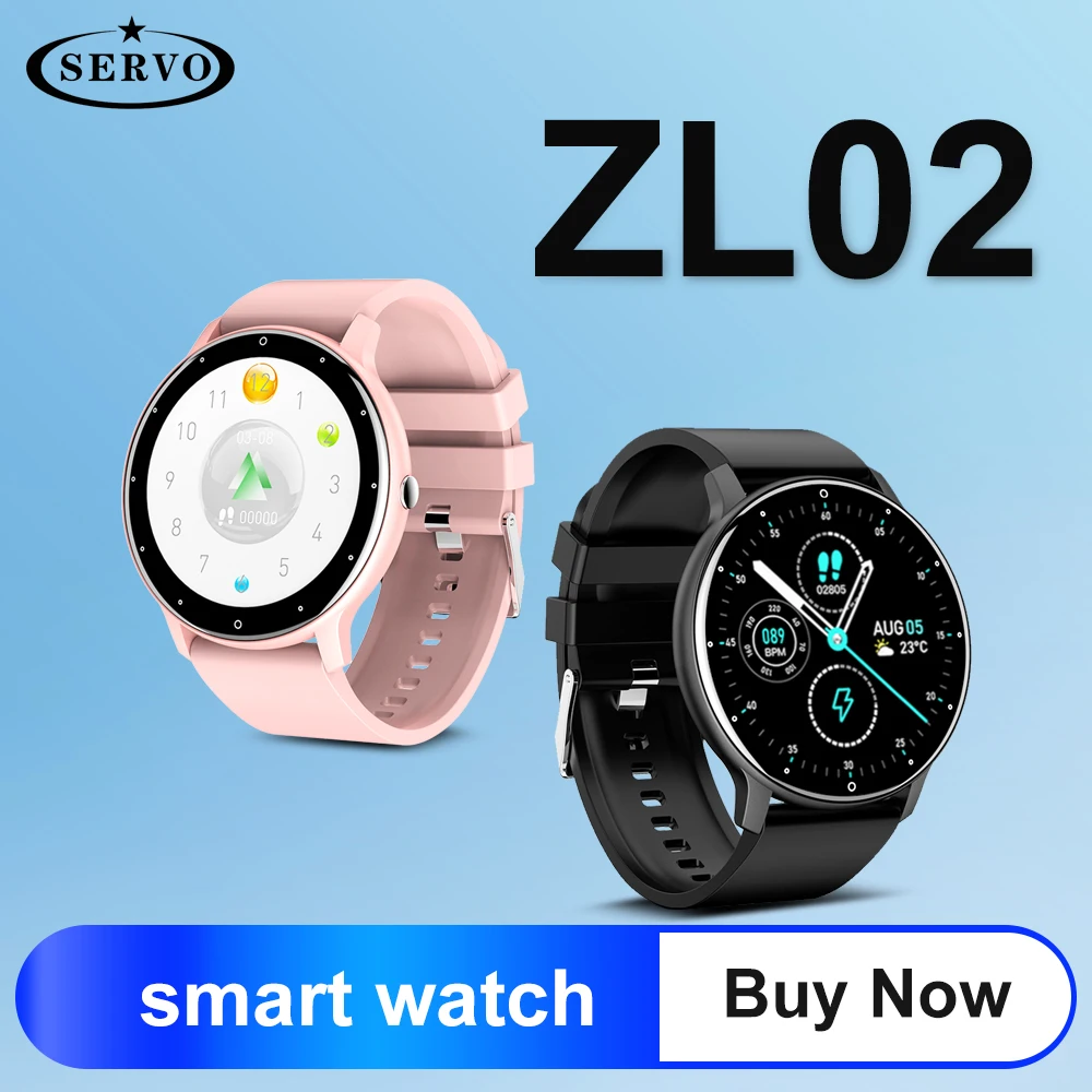 

SERVO ZL02 Smart Watch For Men Waterproof Women Smart Watchs Sports Fitness Heart rate Sleep DIY Dial Full touch For Android IOS