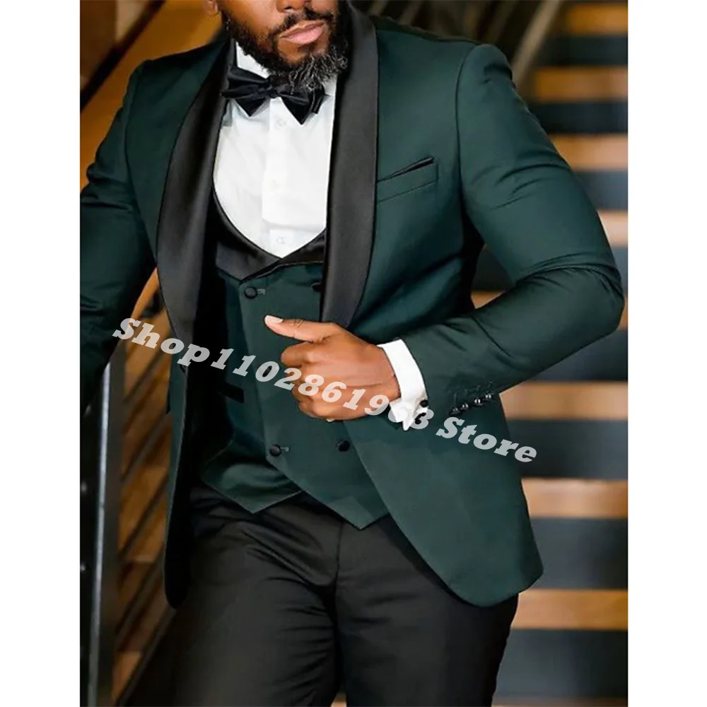 Мужской облегающий костюм новейшего дизайна 2024 года официальный для жениха