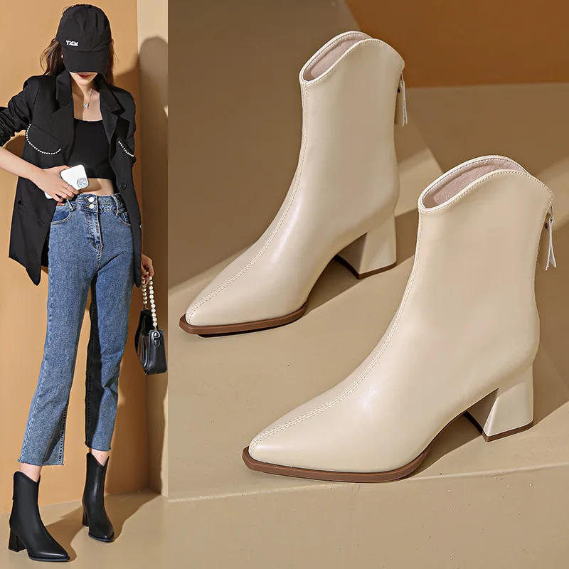 Женские резиновые сапоги Женская обувь Сапоги-Женские ботинки на молнии