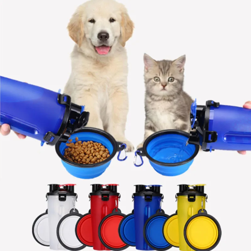 

Поилка 2 в 1 для собак и крупных пород, посуда для домашних питомцев