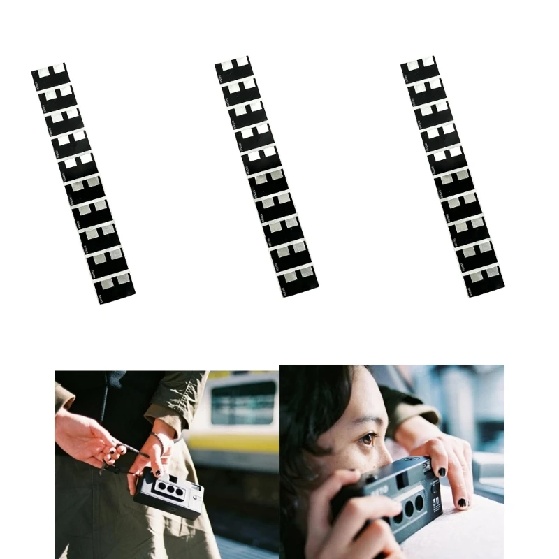 10Pages 135/35mm Bulk Film DX Code Sticker ISO500 400 320 250 200 160 100 50 Label Hand Roll Auto-ISO Detected B36A
