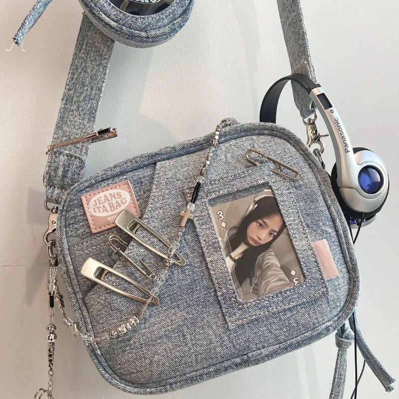 

Elegant Style Retro Denim Cute Crossbody Bag 2023 Fashion Casual Fried Street Shoulder Bags Spring New Star Luxury Designer Bags