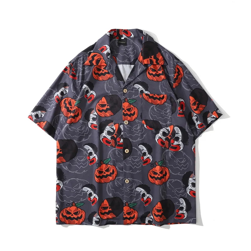 

Koszula Summer New Men Hawaiian Short Sleeve Shirt Vintage Funny Printed Shirt Mens Oversized Beach Shirts Man Camisas De Hombre