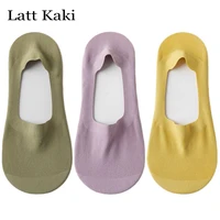 3 pairs per lot socks for women 2022 new summer solid color 90 cotton breathable invisible sock slippers fashion high quality