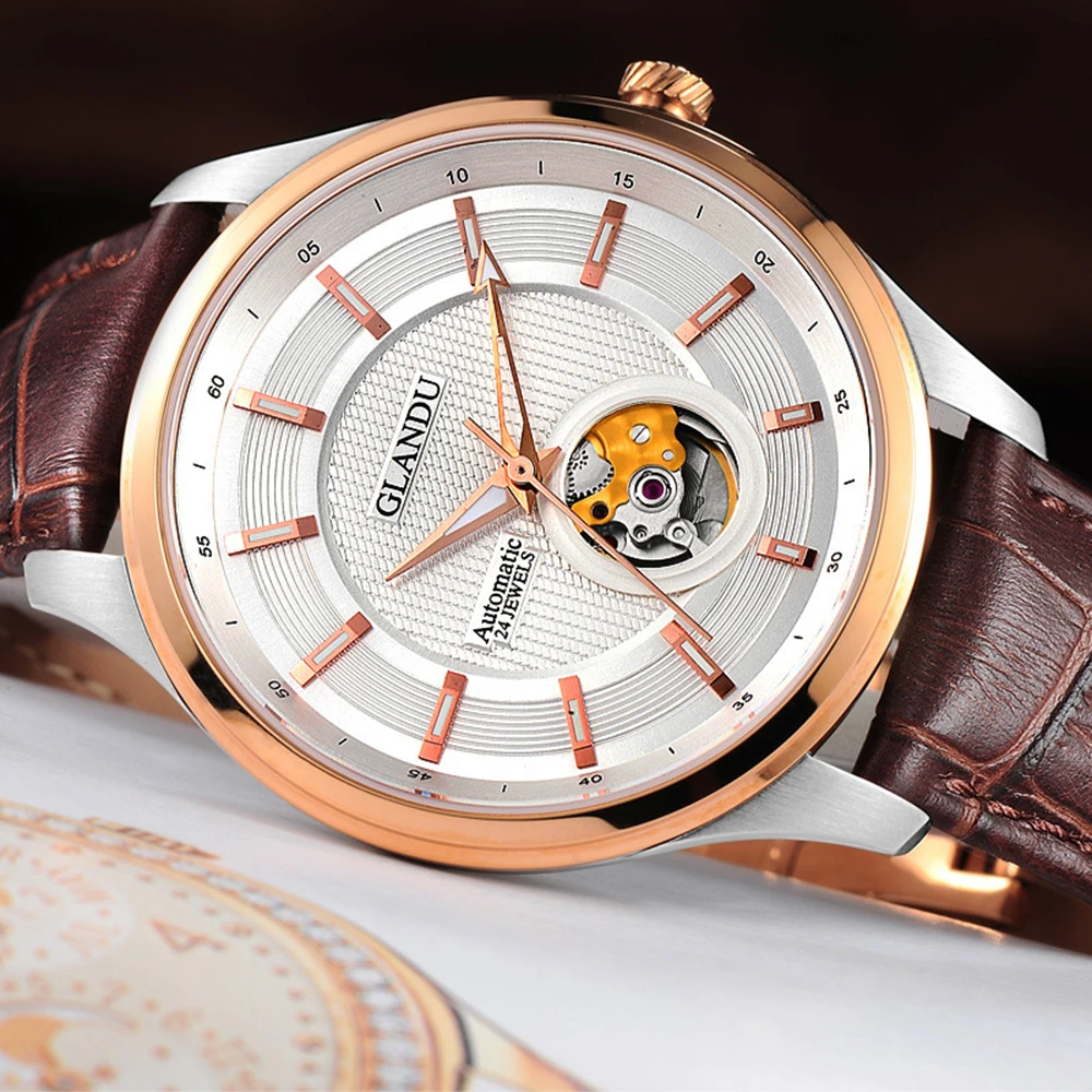 

Часы наручные мужские автоматические, водостойкие, 41 мм, 5 бар