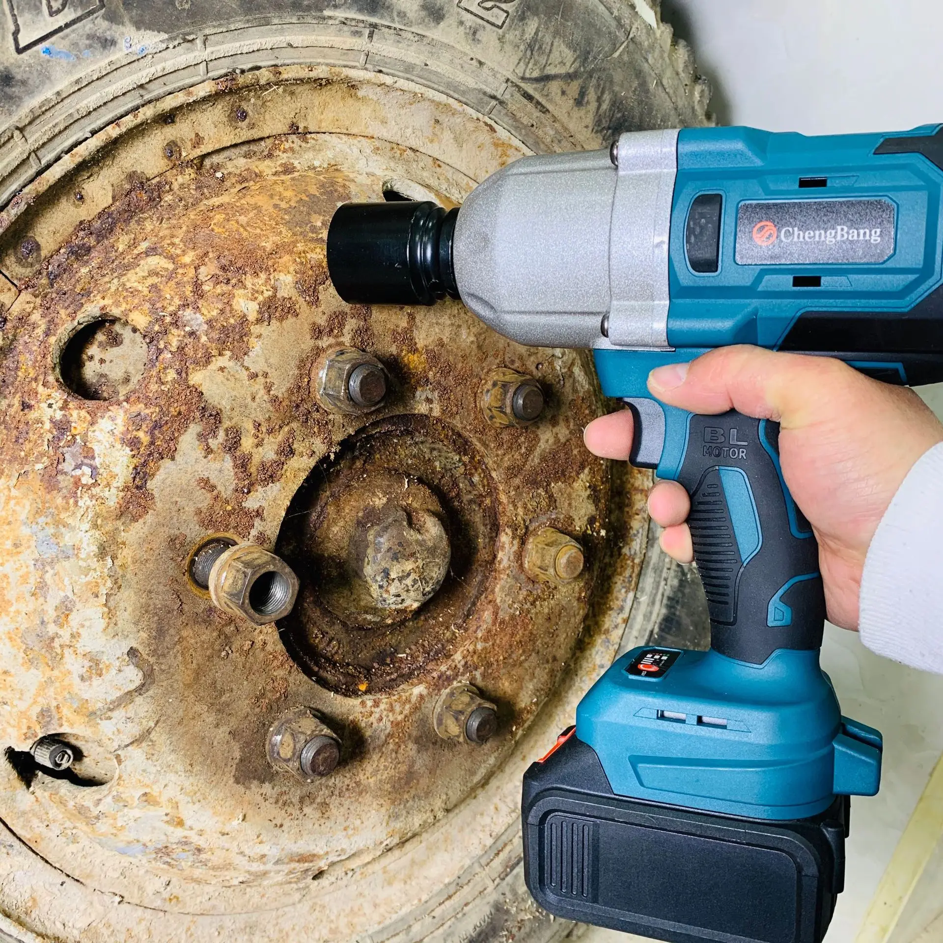 

2000N.M Brushless impact electric wrench 3/4 inch Socket large shaft torque Cordless Driver Tool Makita Battery lithium
