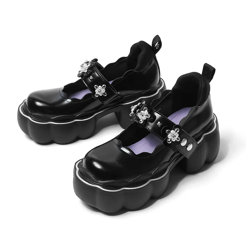 

2022 spring and summer new style. Casual British style. Cloud platform. Single shoes. Mary Jane women's shoes. Platform shoes.