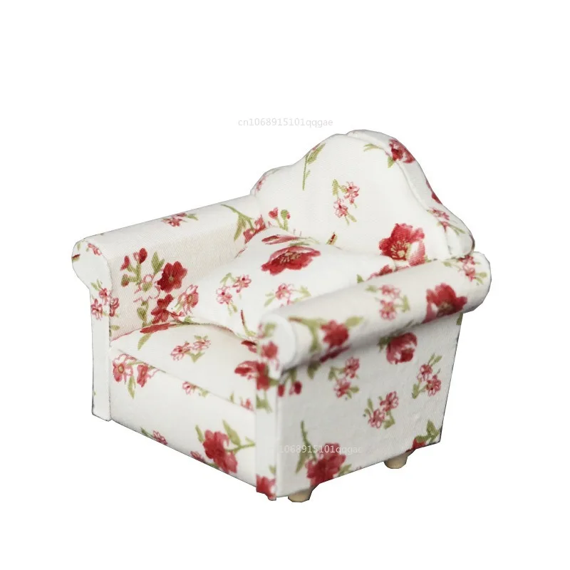 Мини-диван кресло деревянный диван игрушка цветочный подушка мебель для дома