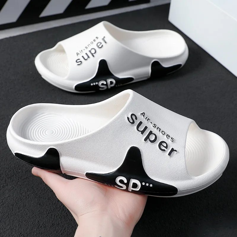 

Sandals and slippers men's summer home wear deodorant bathroom non-slip couple thick bottom sandals and slippers
